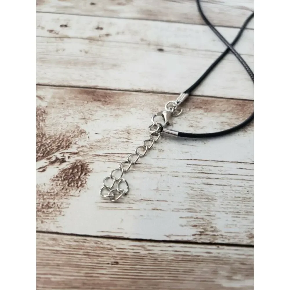Wolf Pendant Multi Tone with Black Cord Necklace - Brand New